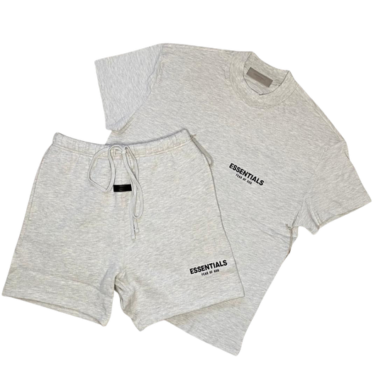 CONJUNTO PLAYERA-SHORT S22 GRIS CLARO
