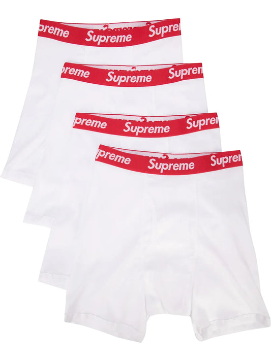BOXER SUPREME BLACK-WHITE 4PZ
