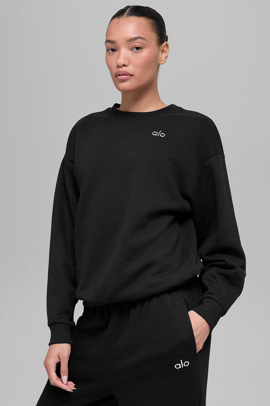 ALO CREW NECK BLACK CONJUNTO