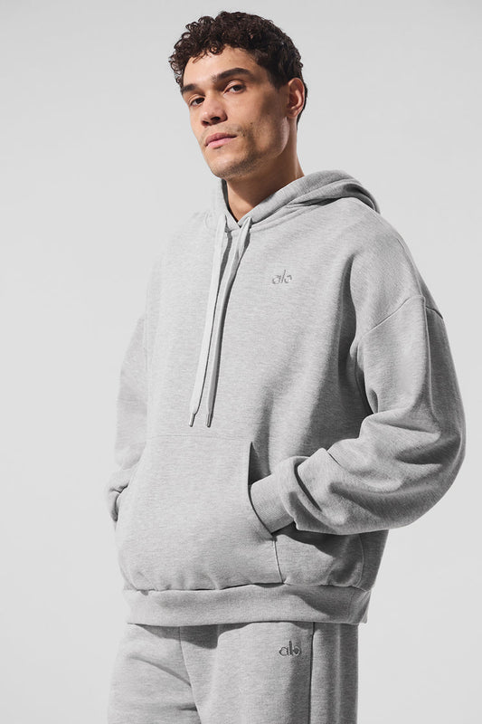 HOODIE ALO GRIS  GORRO