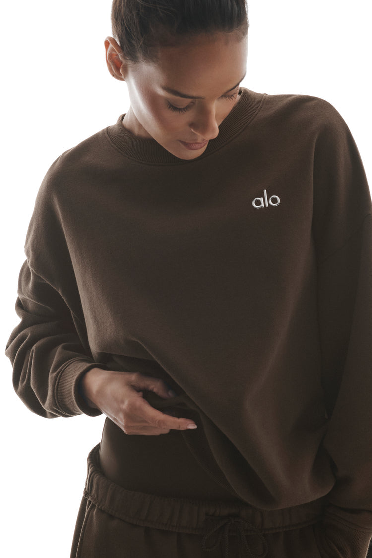 ALO CREW NECK COFFE