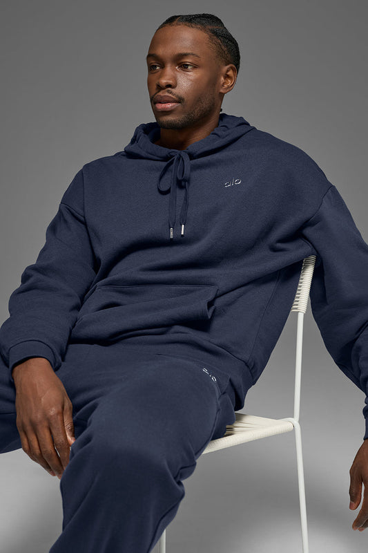 HOODIE ALO NAVY  GORRO